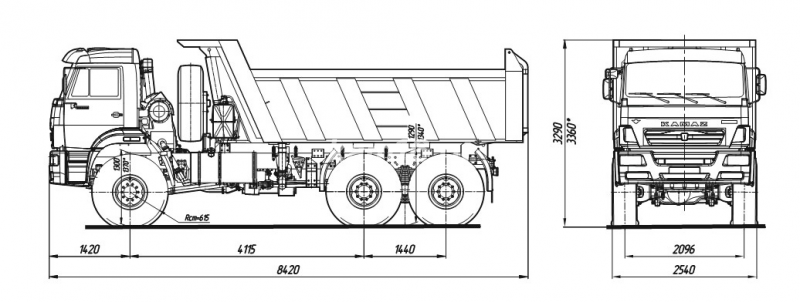 6520-7080-49 Самосвал КамАЗ